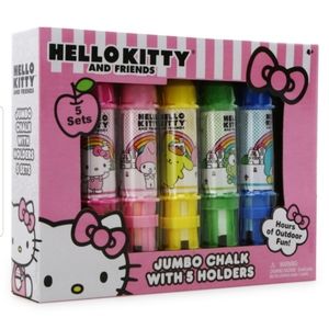 Hello Kitty and Friends Jumbo Chalk with Holders set 10 piece NWT